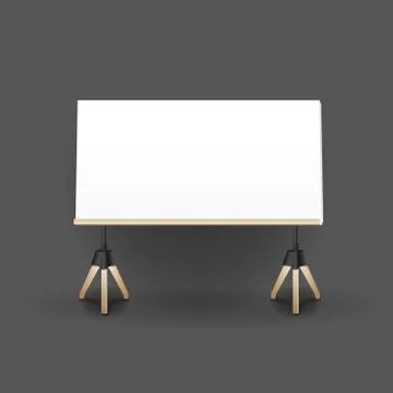Mockup modern tripod template. Layout template. Realistic vector mockup illus Stock Illustration