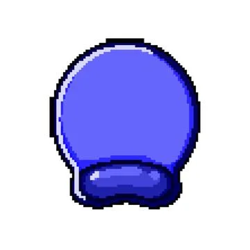 Mockup mouse pad pixel art vector illustration Stock Illustration