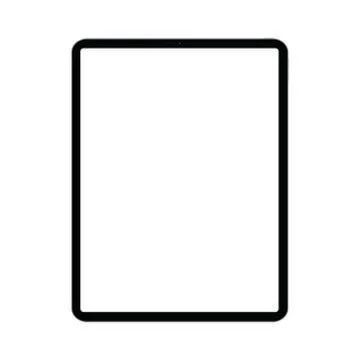 Mockup of a new version of 12.9-inch premium black pro tablet in trendy thin  イラスト素材