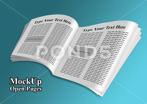 MockUp Open Magazine PSD Template