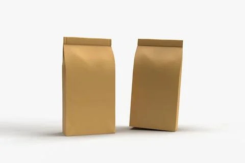 Mockup of pack a snack packaging Stock Photos