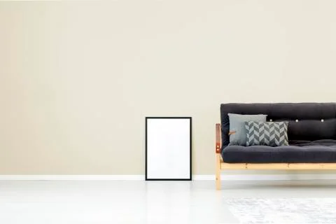 Mockup of poster in interior Stock-Fotos