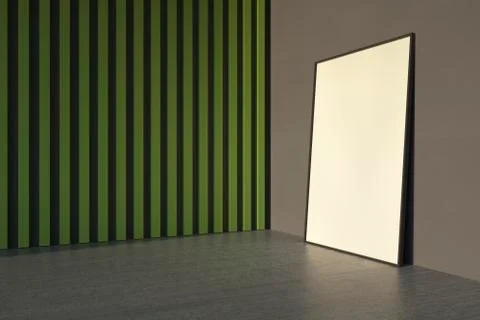 Mockup a poster Stock Photos