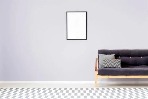Mockup of poster in room Stock-Fotos