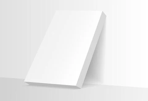 Mockup poster with shadow blinds from window. Mock up sheet paper. White empty Stock Illustration