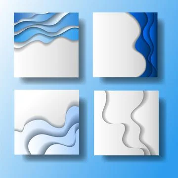 Mockup poster with shadow. Mock up sheet paper. White empty blank. Realistic Stock Illustration