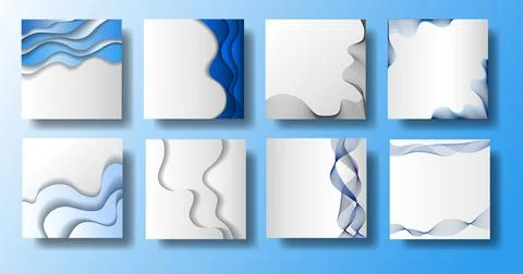 Mockup poster with shadow. Mock up sheet paper. White empty blank. Realistic Stock Illustration