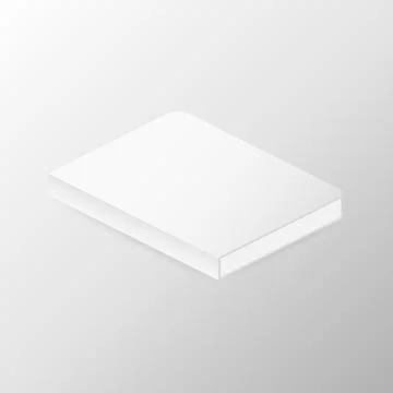 Mockup for the presentation of the brochure. White realistic blank. Vector il Stockillustratie