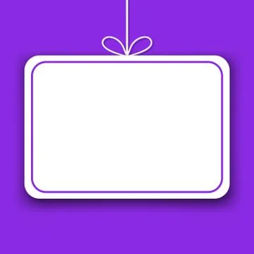 Mockup. Rectangle paper template with space for text. Vector illustration. Stockillustratie