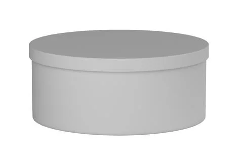 Mockup round box jar 3d rendering isolate Stock Illustration