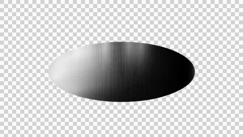 Mockup of a round hole with rounded edges. Deep. Transparent template. Png. Stock Illustration