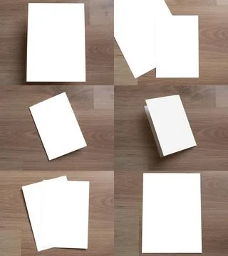 Mockup set paper Foto stock