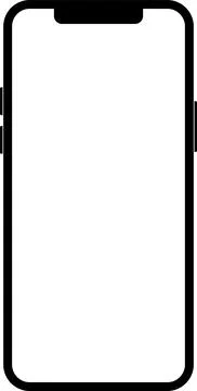 Mockup smart phone Image set Transparent screen modern smartphone icon set 库存插图
