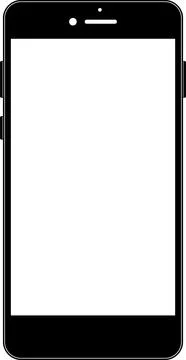 Mockup smart phone Image set Transparent screen modern smartphone icon set Illustrazione stock