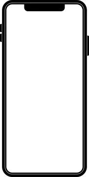 Mockup smart phone Image set Transparent screen modern smartphone icon set 库存插图