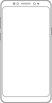 Mockup smart phone Image set Transparent screen modern smartphone icon set Illustrazione stock
