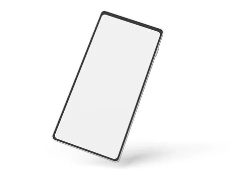 Mockup of smartphone with blank screen Stock Illustration