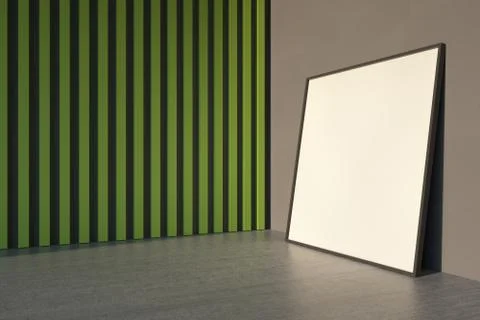 Mockup of a square poster Stock Photos