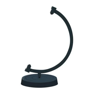 Mockup Stand for Earth Globe isolated on white background. Vector illustration. Stock Illustration