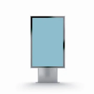 Mockup of a tablet computer on white background with stylus Stock Illustration