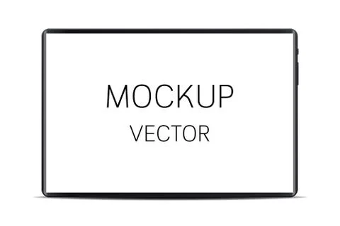 Mockup Tablet Vector Stock Illustration
