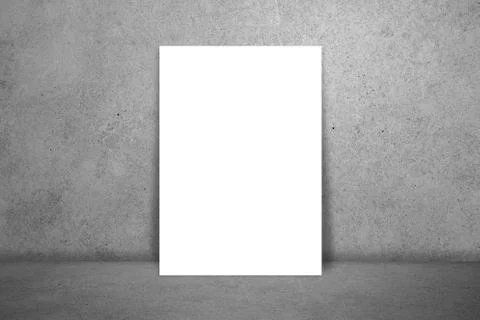 Mockup template, paper white on texture background empty for presentation or  Stockfoto's