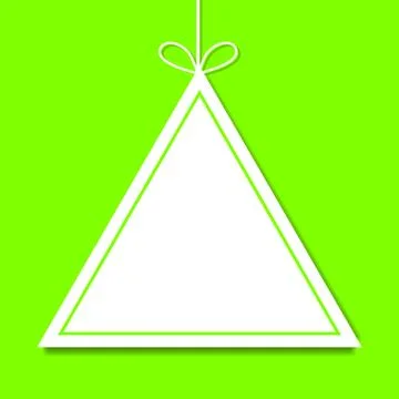 Mockup. Triangle paper template with space for text. Vector illustration. Stock Illustration