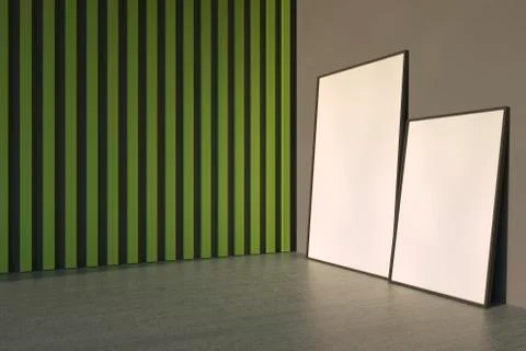 Mockup a two posters Stock Photos