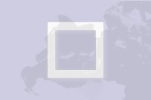 Mockup with vegetable shadows superimposed on square frame of textured white Illustrazione stock