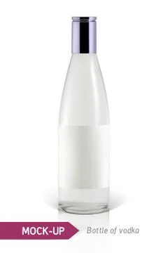 Mockup vodka bottle Stock Illustration