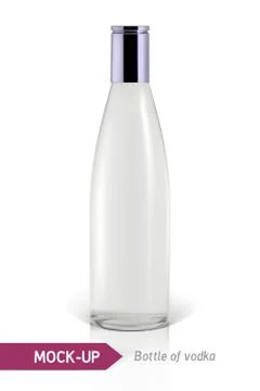 Mockup vodka bottle Stock Illustration