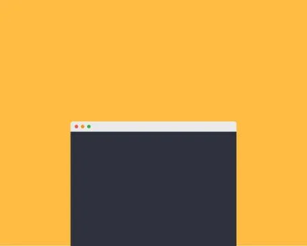 Mockup Web Page Window Design Style Stock Illustration