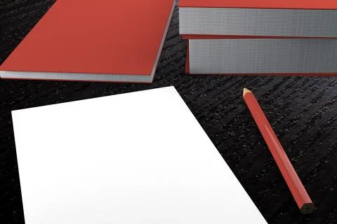 Mockup willingness to draw and write 스톡 일러스트