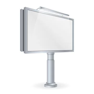 Mockup for your advertisement blank big billboard. Stock Illustration