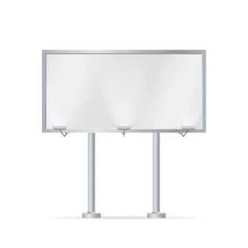 Mockup for your advertisement blank big billboard. Stock Illustration