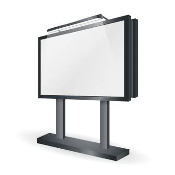 Mockup for your advertisement blank big billboard. Stock Illustration