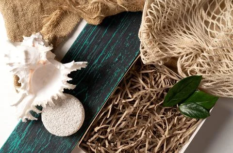 Mockup for your ecological product. Stock Photos