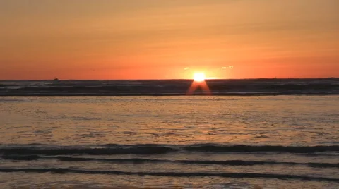 Moclips Sunset Stock Footage 1092498