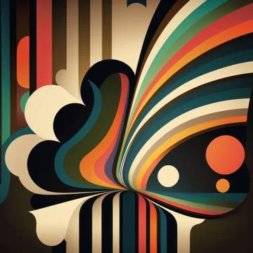 Mod style background Stock Illustration