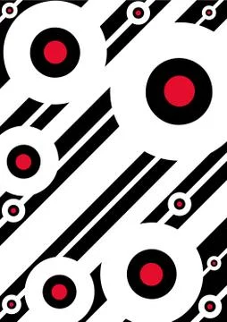 Mod Target Pattern Stock Illustration
