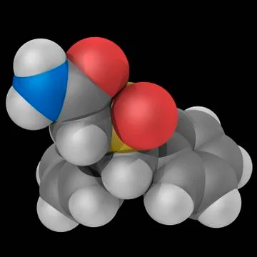 Modafinil drug molecule Stock Illustration