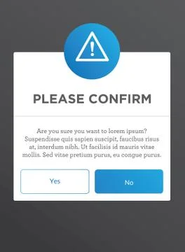 Modal Windows for Mobile UI and UX interface and experience design Illustrazione stock