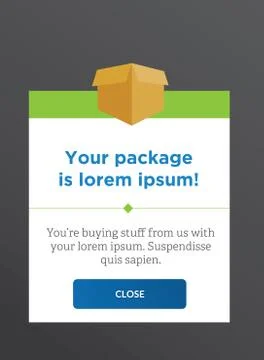 Modal Windows for Mobile UI and UX interface and experience design Illustrazione stock
