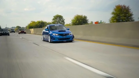 Modded Subaru WRX Stock Footage 164410330