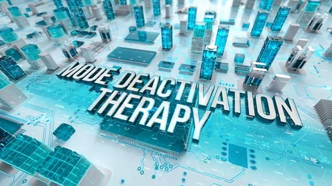 Mode Deactivation Therapy with medical digital technology concept Stock Footage 107402553