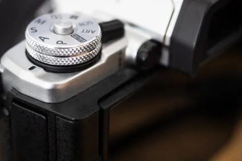 Mode dial of a digital camera Stock Photos