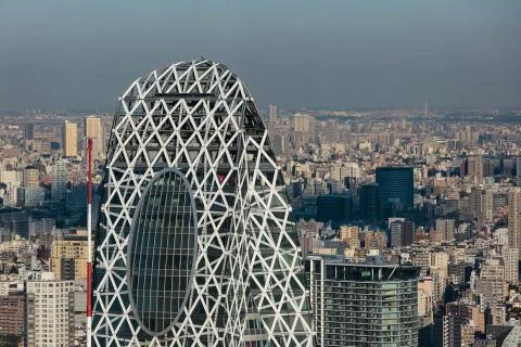 Mode Gakuen Cocoon Tower in Tokyo Stock Photos