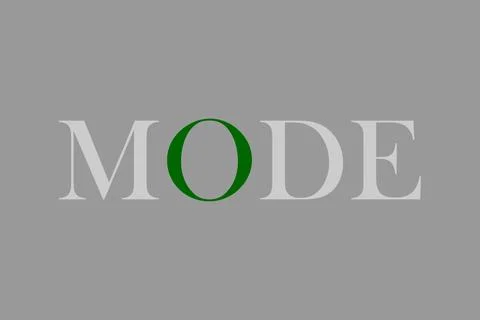 MODE text with creative logotype template Stock Illustration