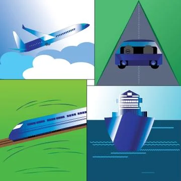 Mode of transport Stock Illustration