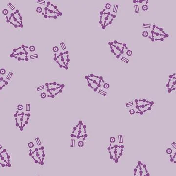 Model accuracy gauge machine learning glyph vector seamless pattern Illustrazione stock